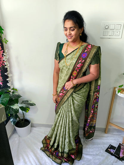 Saree un stiched blouse code  SLS 333