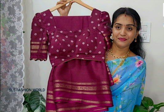 Saree full stiched blouse code SLS 509