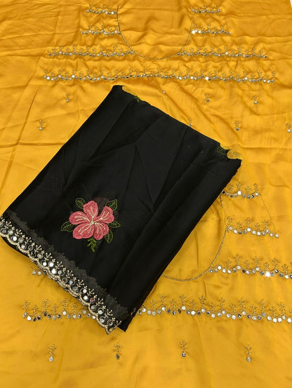 Saree un stiched blouse code SLS 371