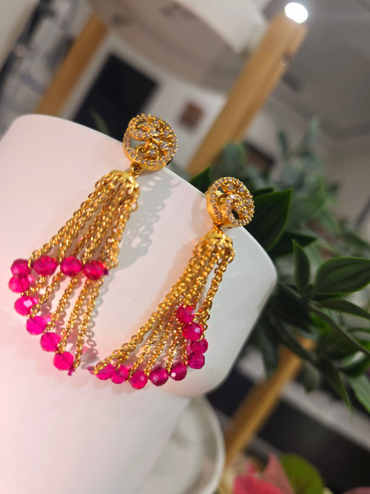 Handmade Earinges Code SLS 297J rubi