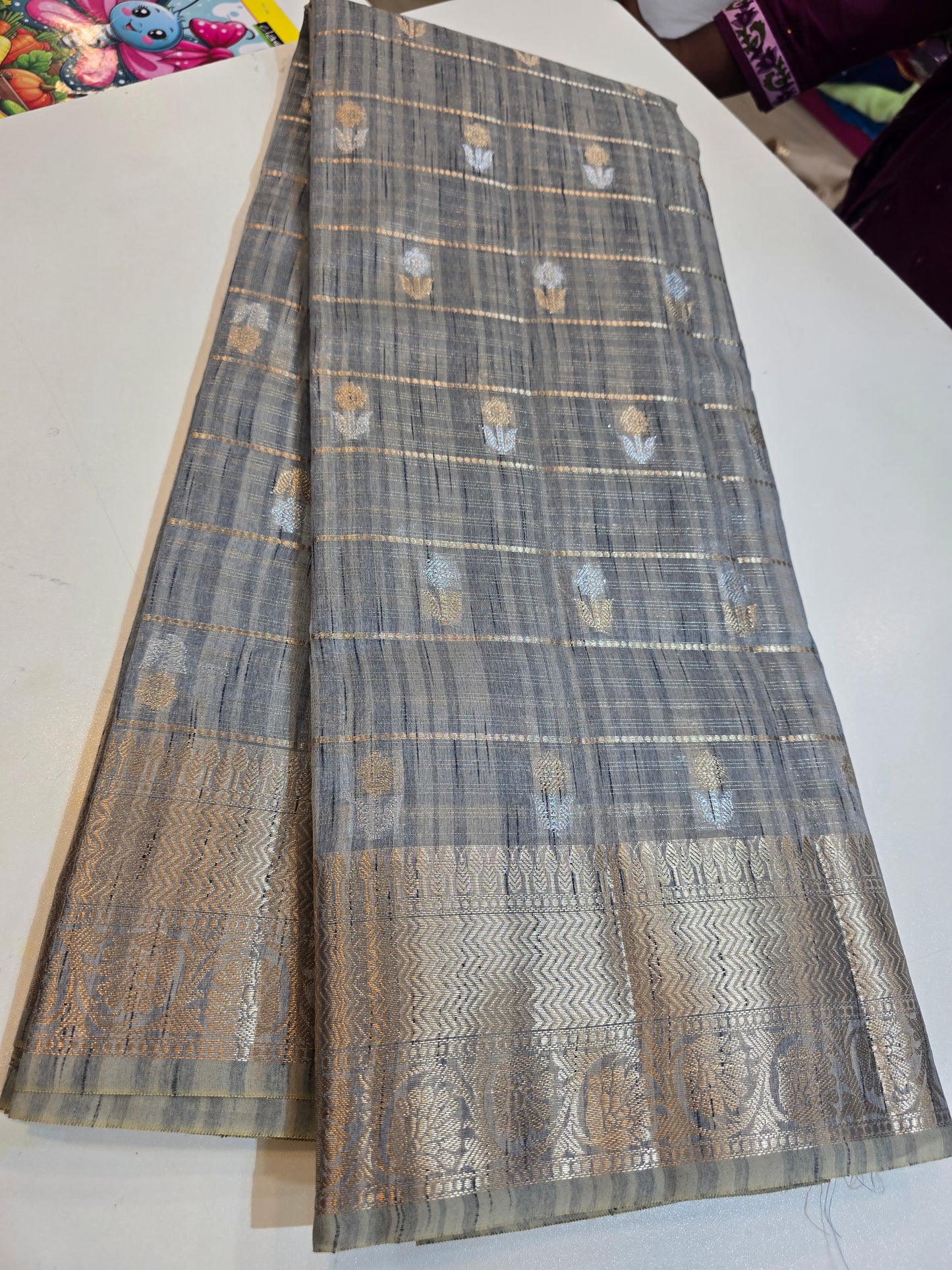 Saree un stiched blouse  Code SLS 232