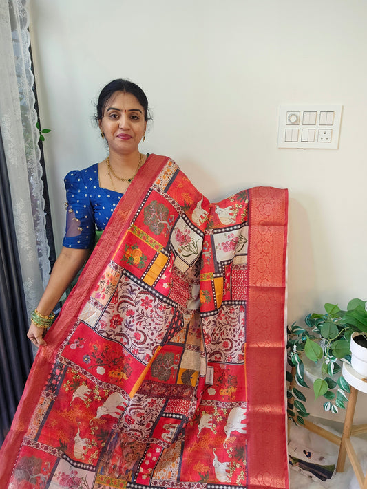 Saree un stiched blouse code SLS 512