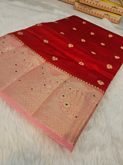 Saree un stiched blouse code SLS 578
