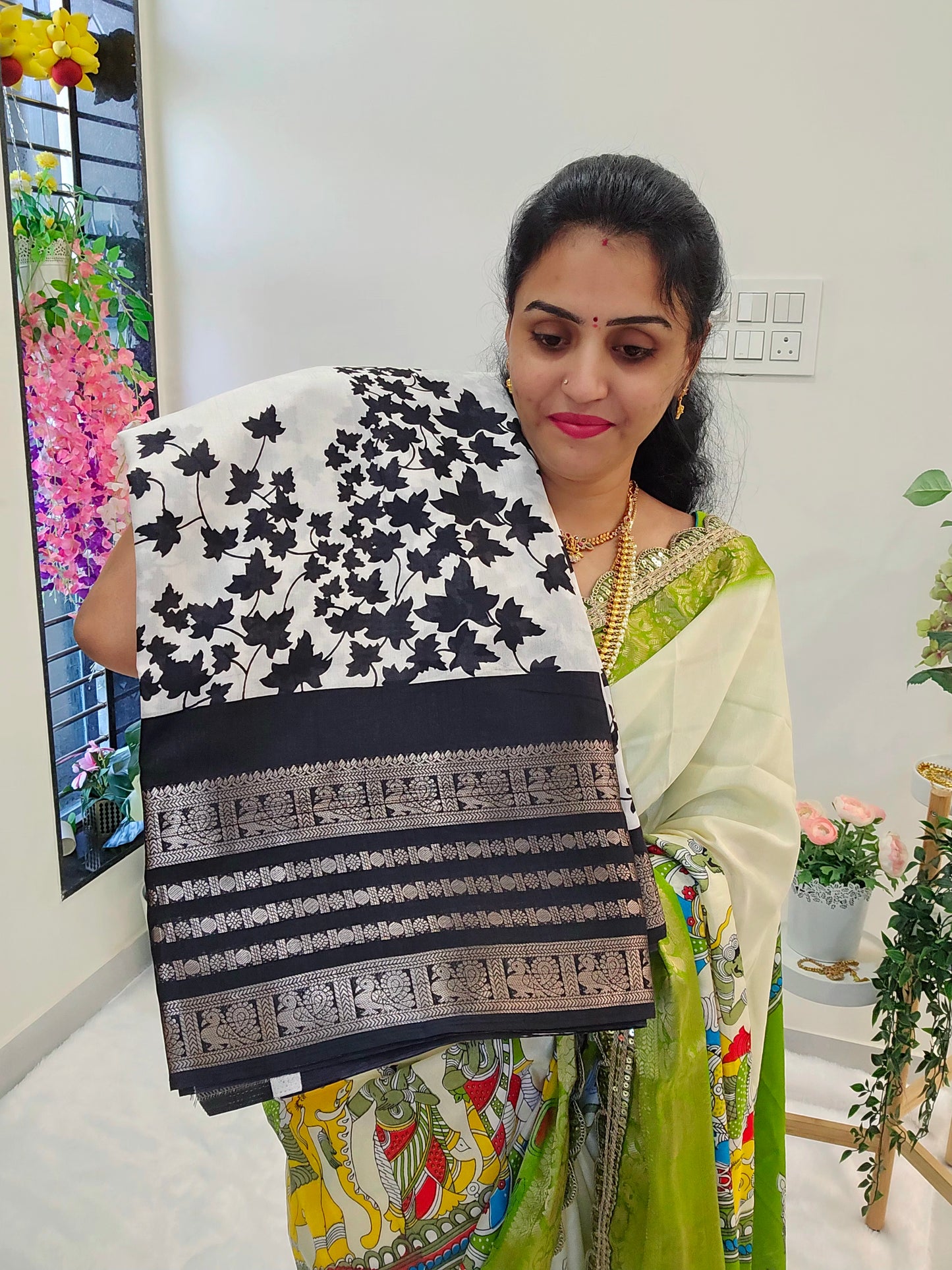 saree un stitched blouse - SLS 225