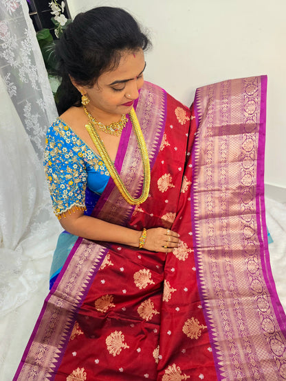 Saree un stiched blouse code SLS 419
