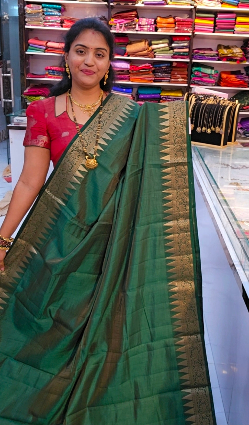 Saree un stiched blouse code SLS 537