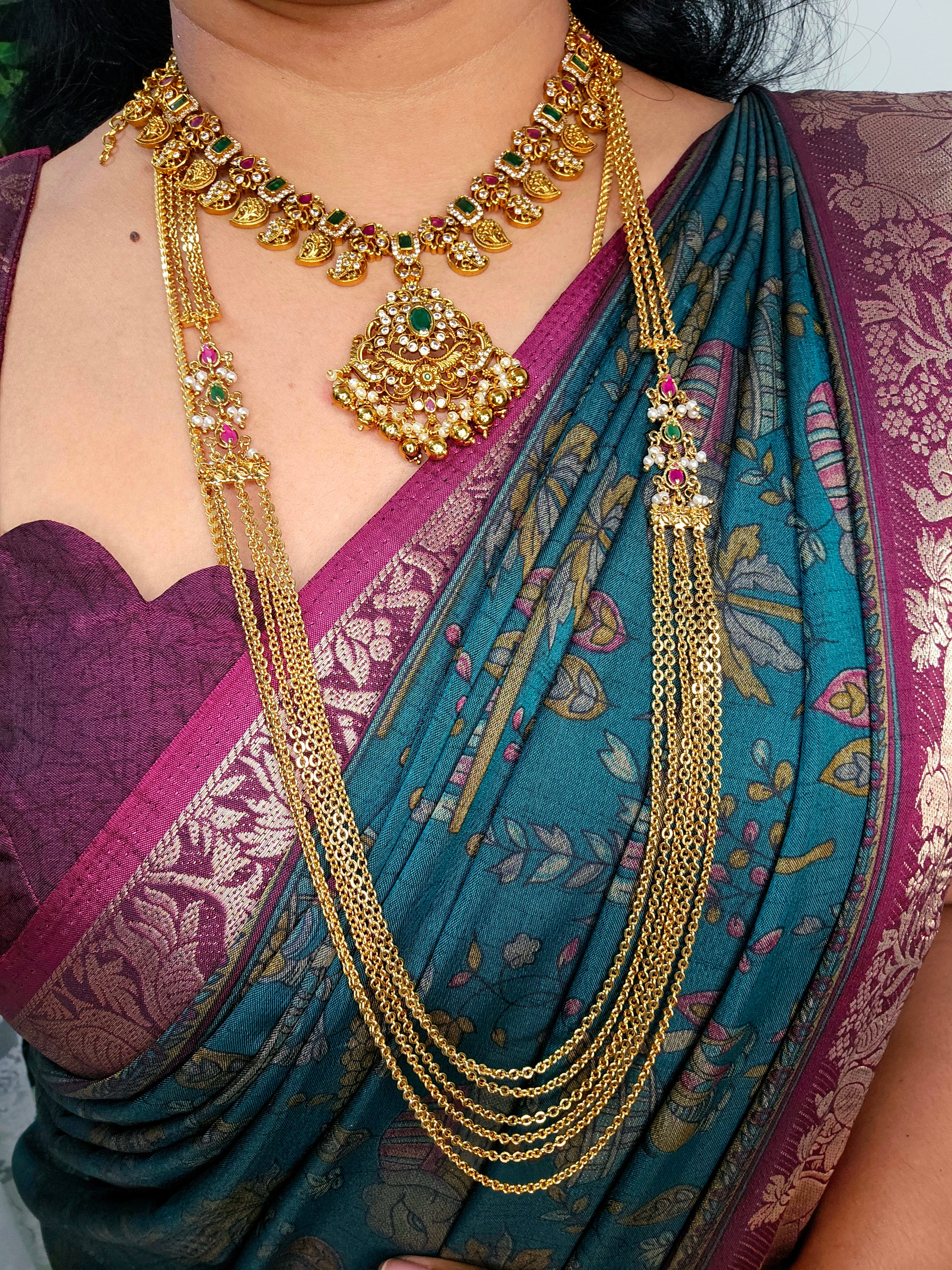 6 line step chain chandraharam code SLS 515J – SLS Fashion World