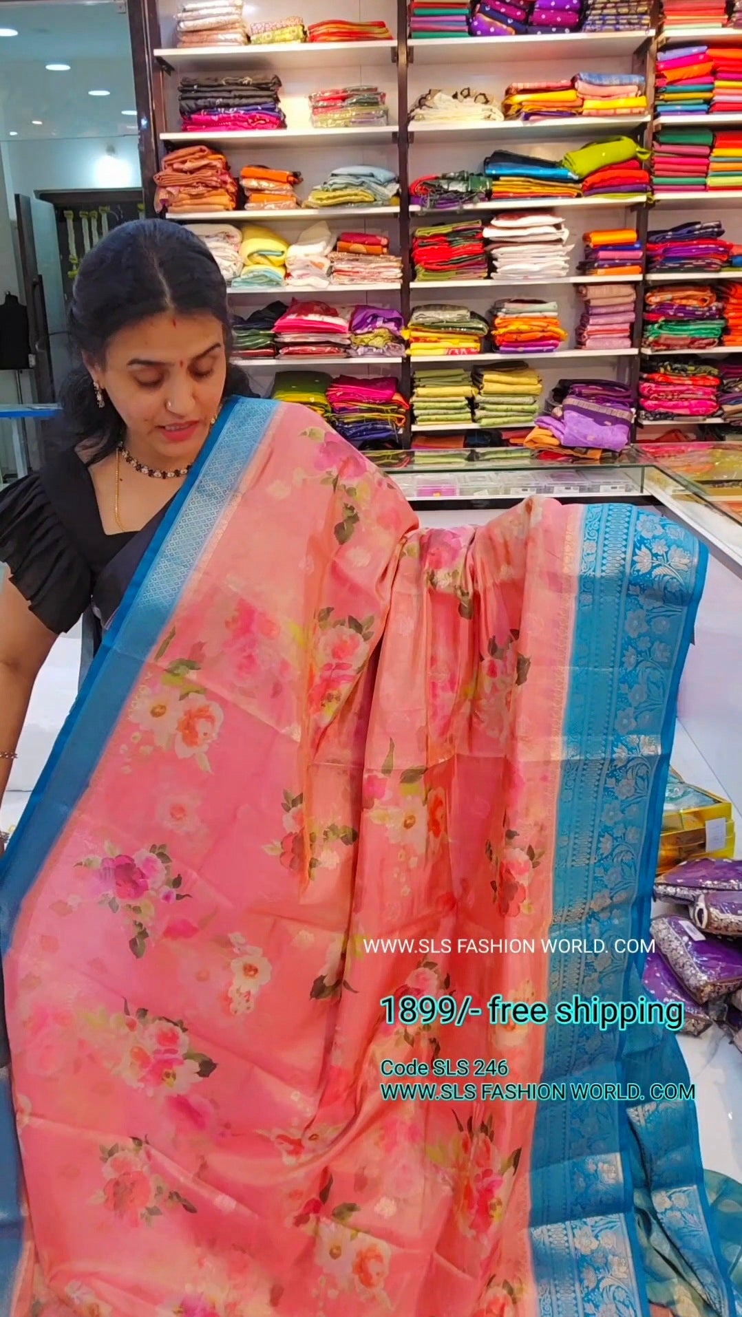 Saree un stiched blouse code sls 246
