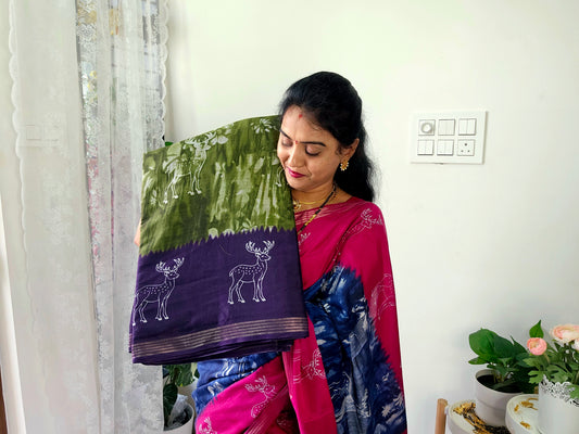 Saree un stiched blouse code SLS 514