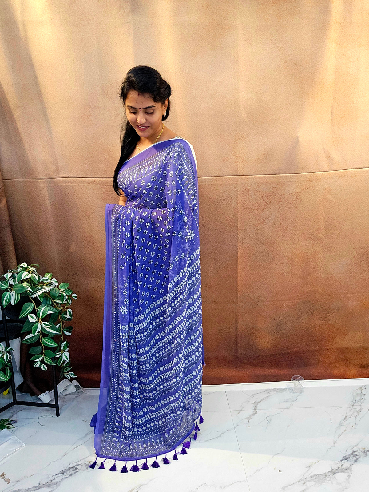Saree un stiched blouse code SLS 743