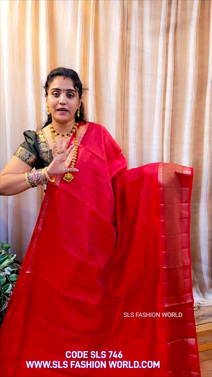 Saree un stiched blouse code SLS 746