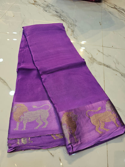 Saree un stiched blouse SLS 84