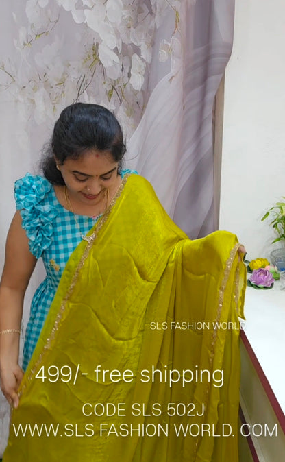 Ugadi offer sale Saree un stiched blouse code SLS 502