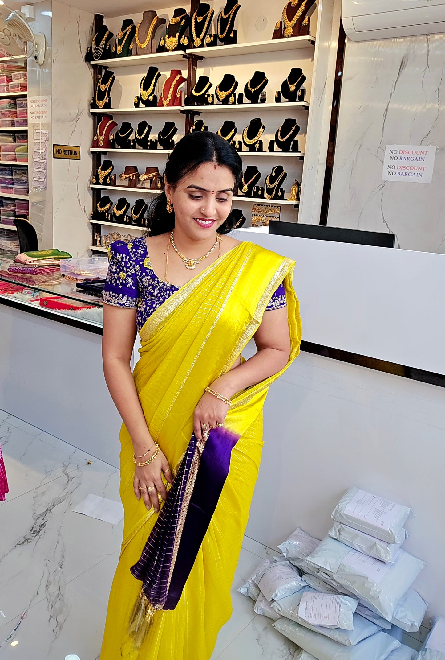 Saree un stiched blouse code SLS 378