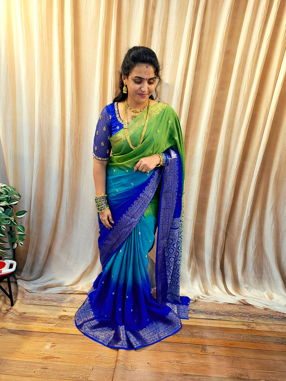 Saree un stiched blouse code SLS 769