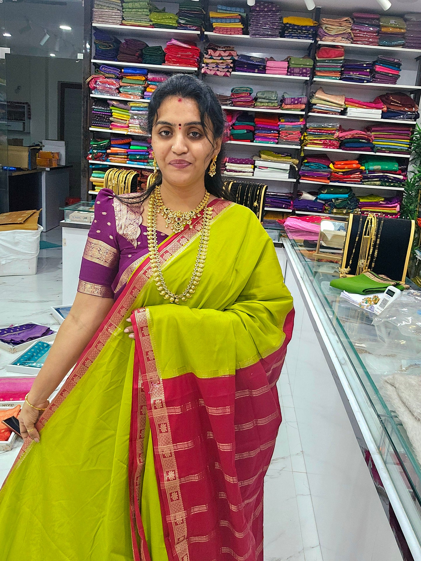Saree un stiched blouse code SLS 684