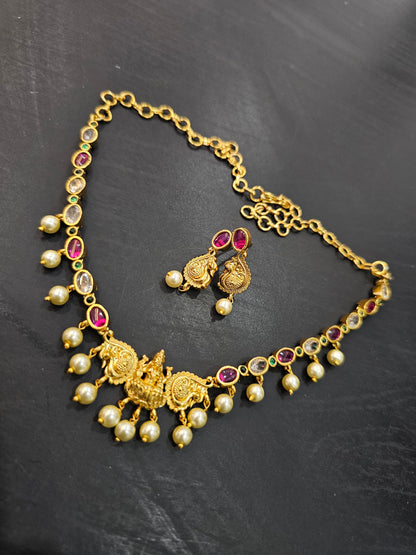 Neck set with earrings code SLS 517J