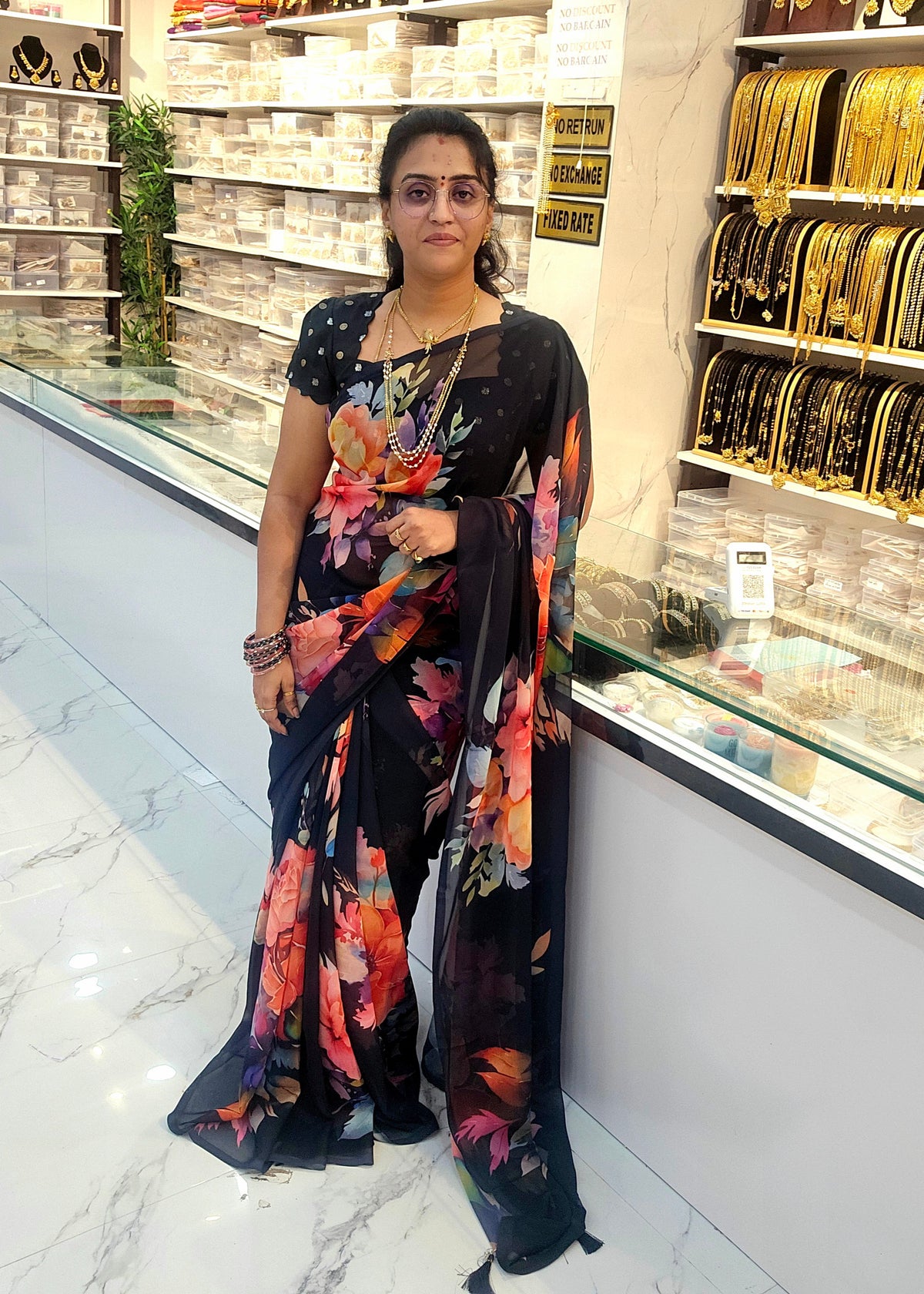 Saree un stiched blouse code SLS 738