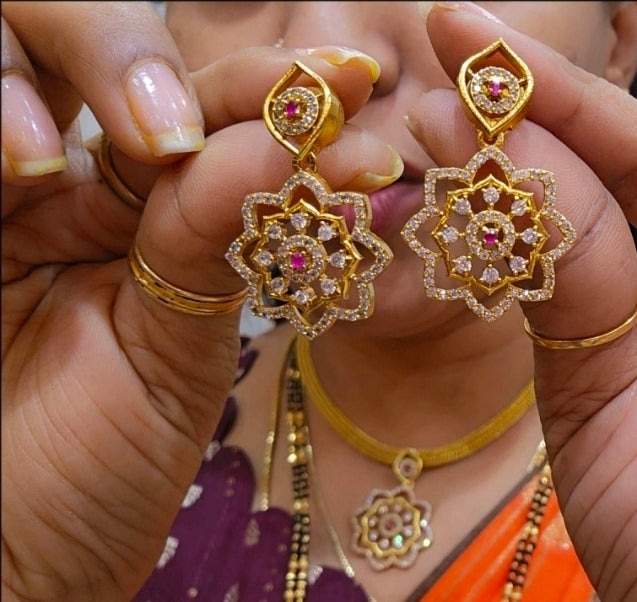 Neck set with earrings Code SLS 454J