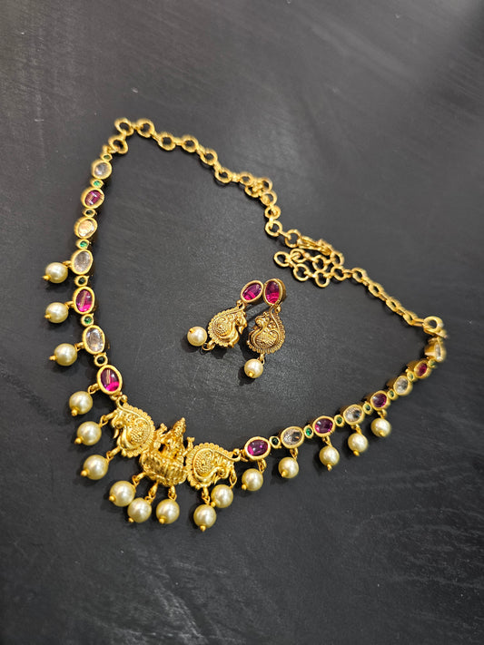 Neck set with earrings code SLS 517J