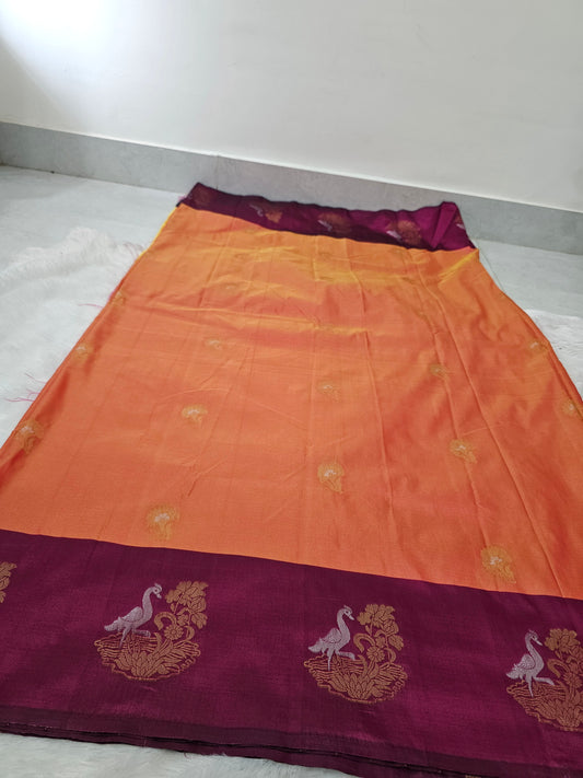 Saree un stiched blouse code SLS 580