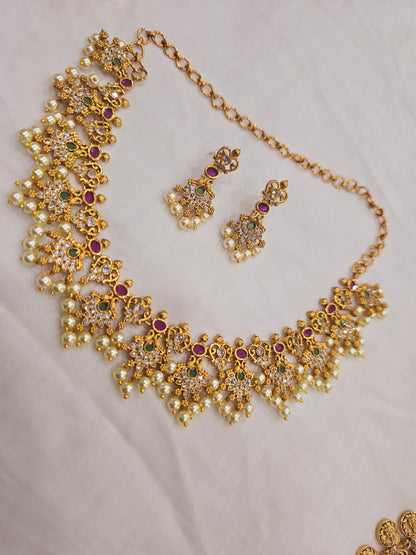 Neck set with earrings Code SLS 329J