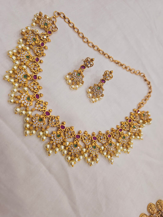 Neck set with earrings Code SLS 329J