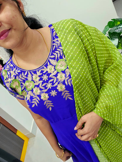 Blue frock code SLS 247