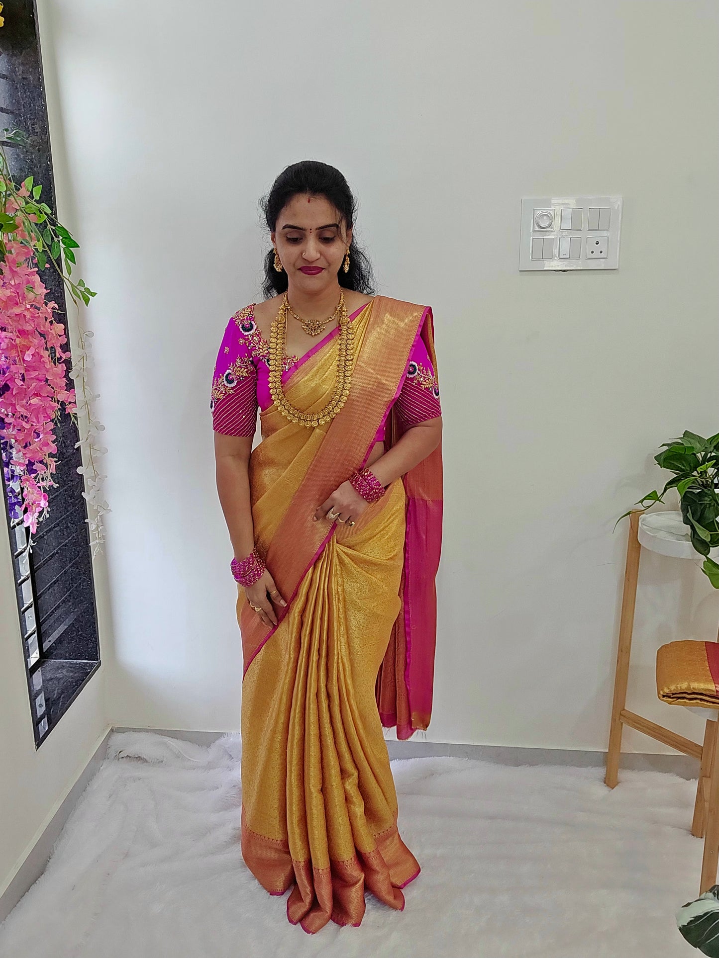 Saree un stiched blouse code SLS 472
