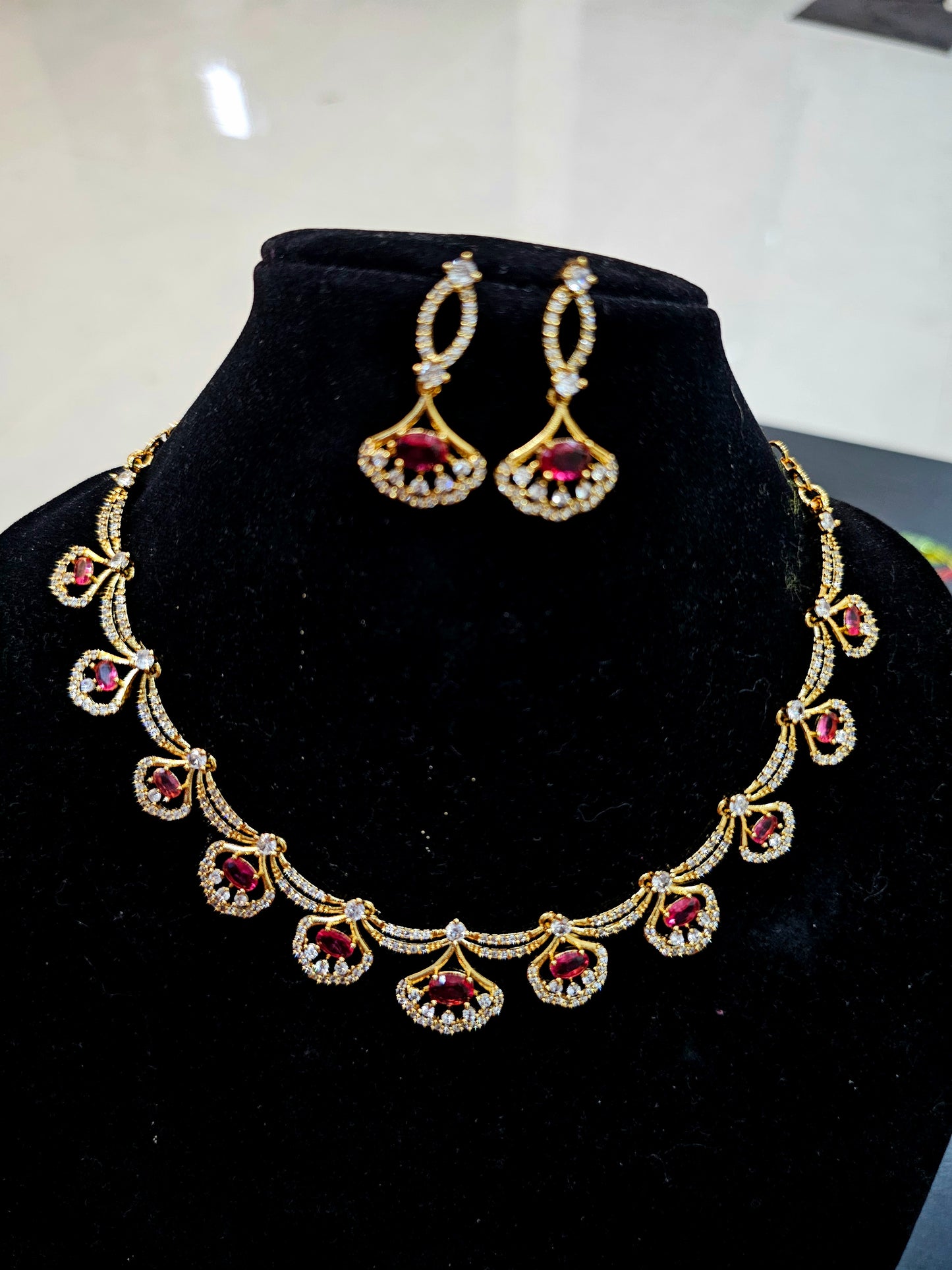 Rubi Neck set with earrings code SLS 438 J