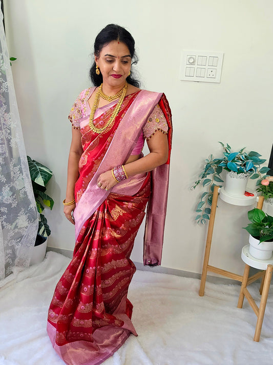 Saree un stiched blouse code SLS 494