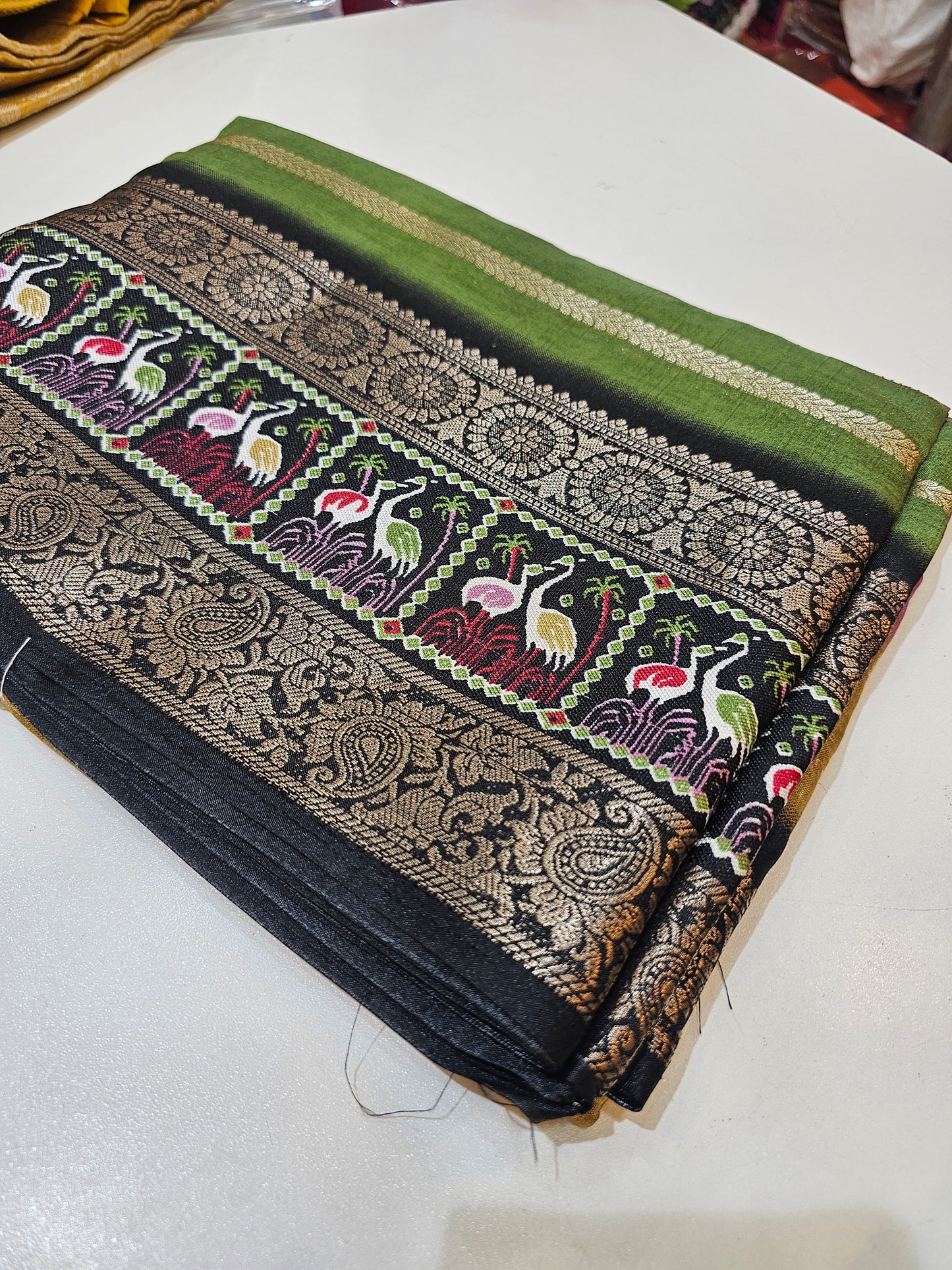 Saree un stiched blouse code SLS 477