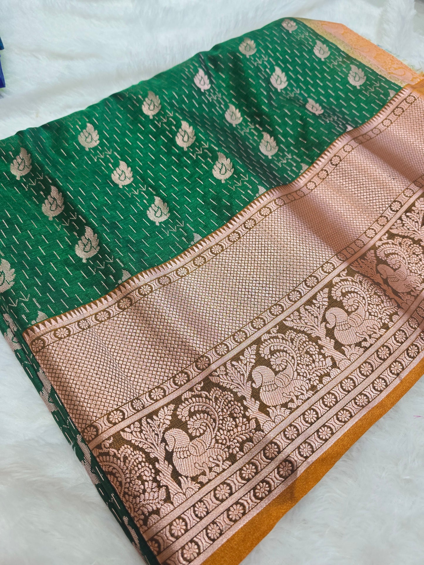 Saree un stiched blouse code SLS  366