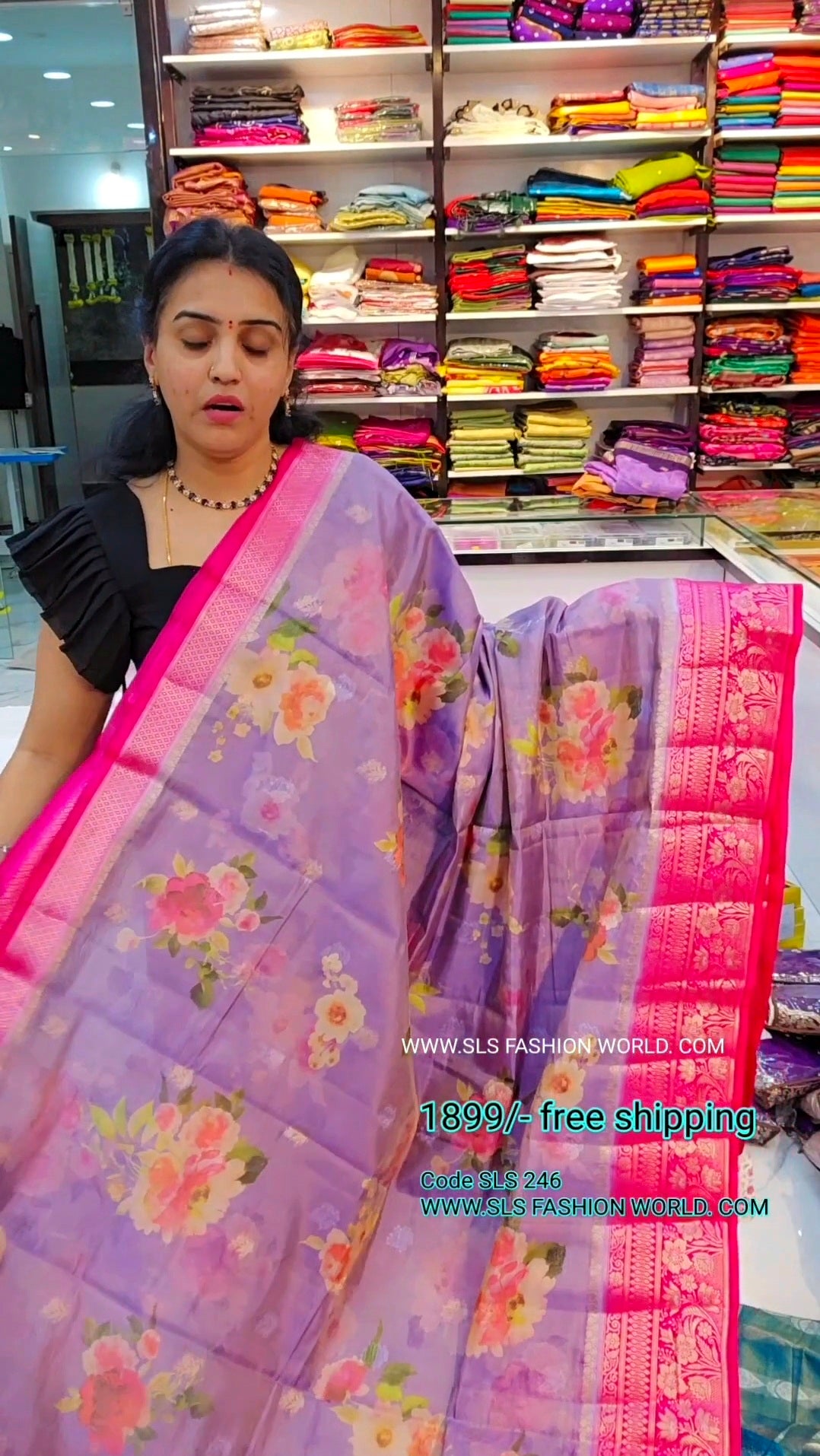 Saree un stiched blouse code sls 246