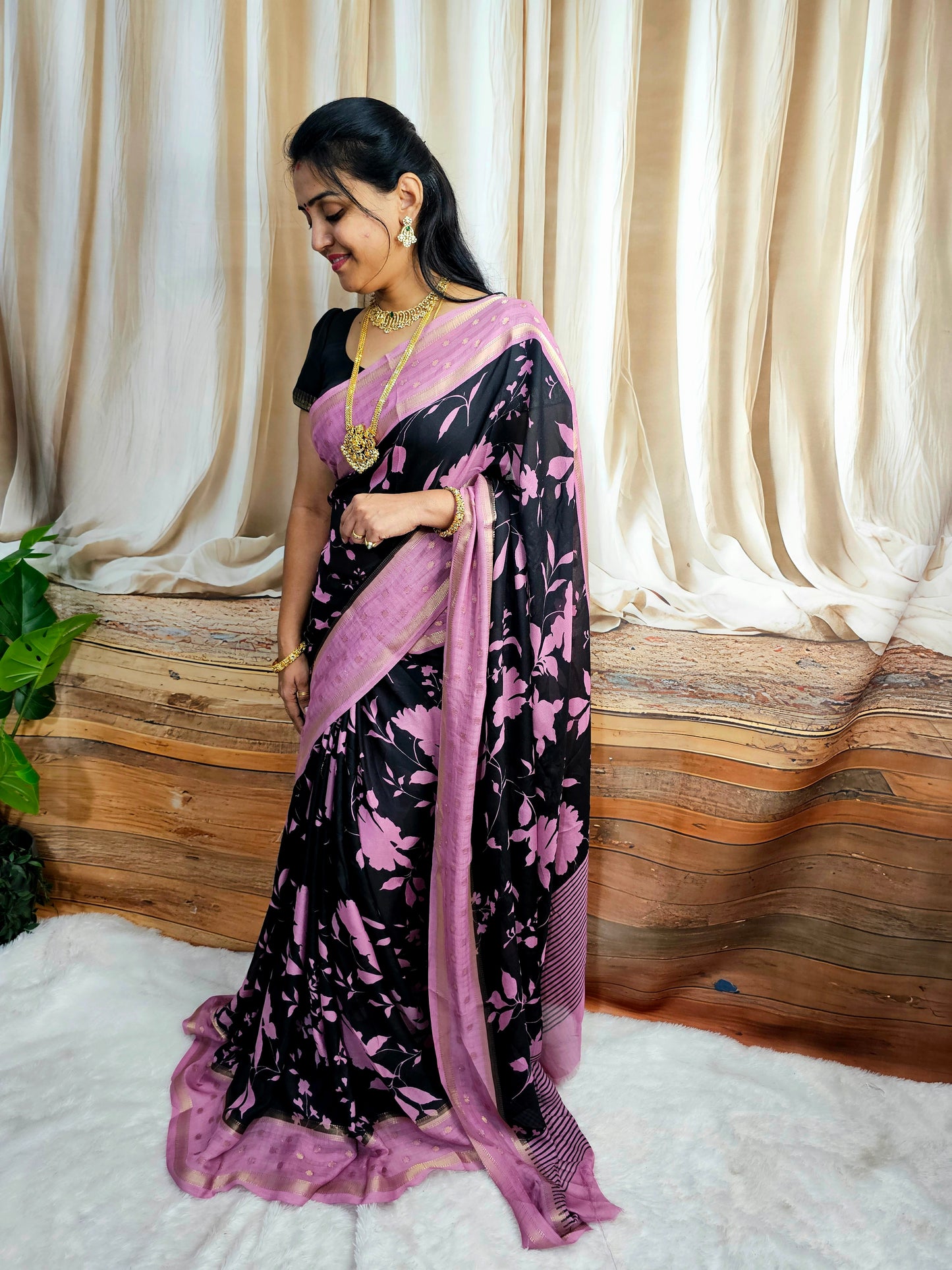 Saree un stiched blouse code SLS 677