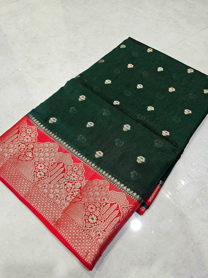 Saree un stiched blouse code SLS 578