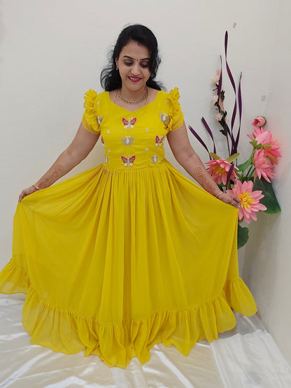 Maggom work Frock code SLS 273