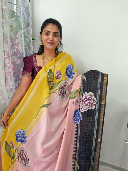 Saree un stiched blouse code SLS 564