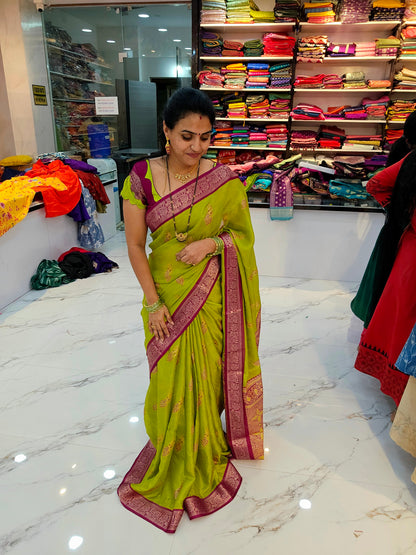 Saree un stiched blouse code SLS 686