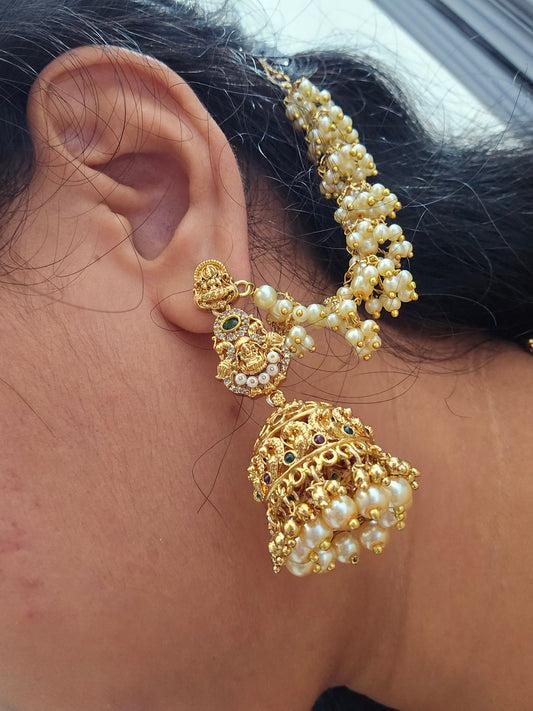 Ear chains 2 in 1 [ mati  champaswaram ] code SLS 295 J