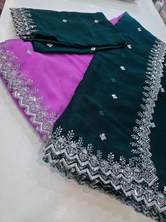 Saree un stiched blouse code SLS 307