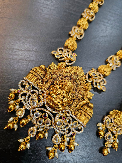 Ugadi offer sale Long Neck set with earrings code SLS 456J (small gift )