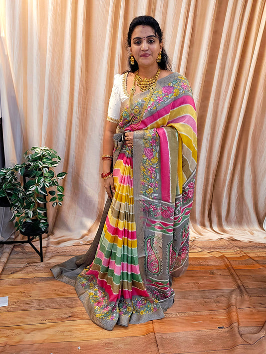 Saree un stiched blouse code SLS 764
