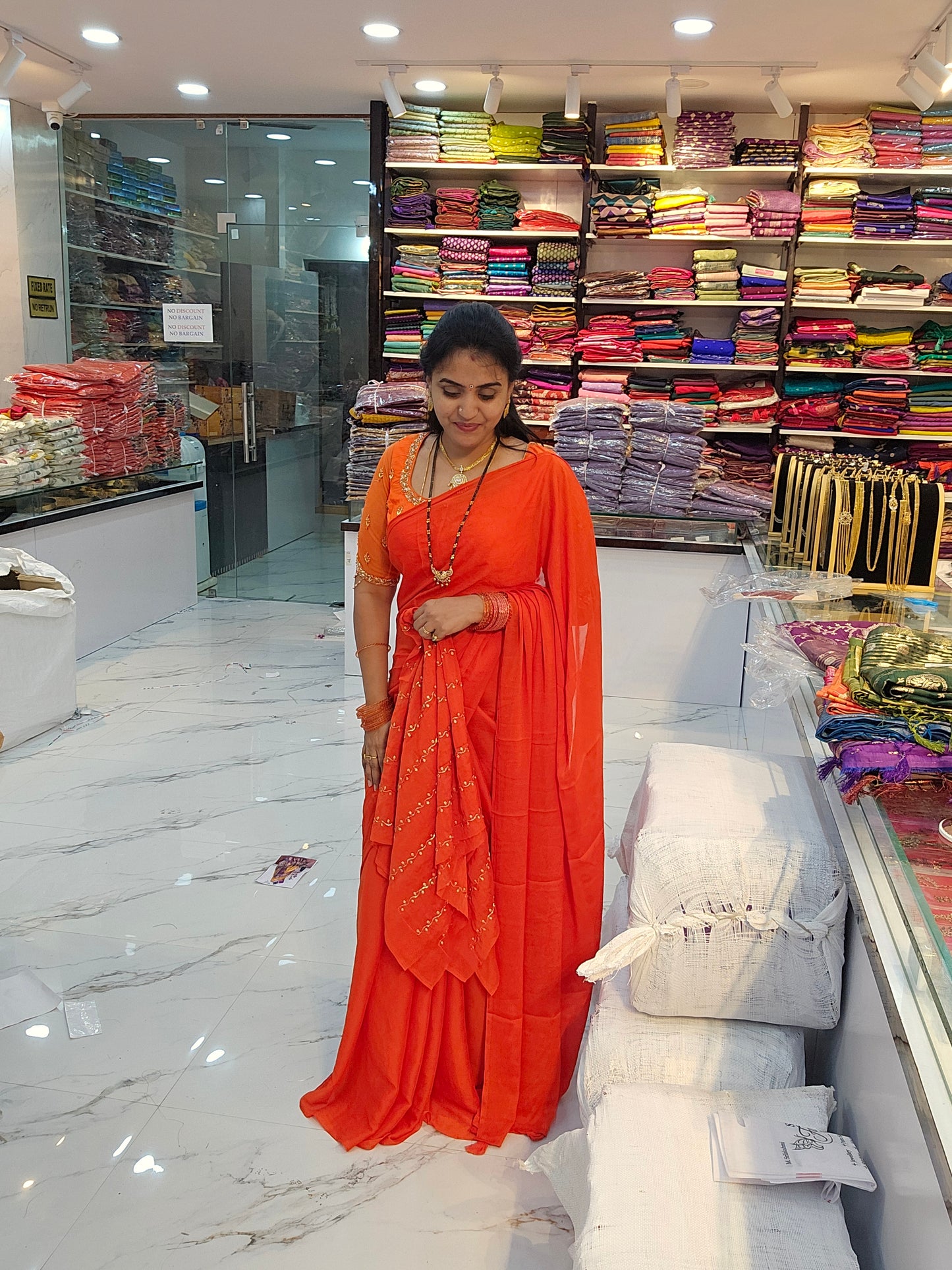 Saree un stiched blouse code SLS 631