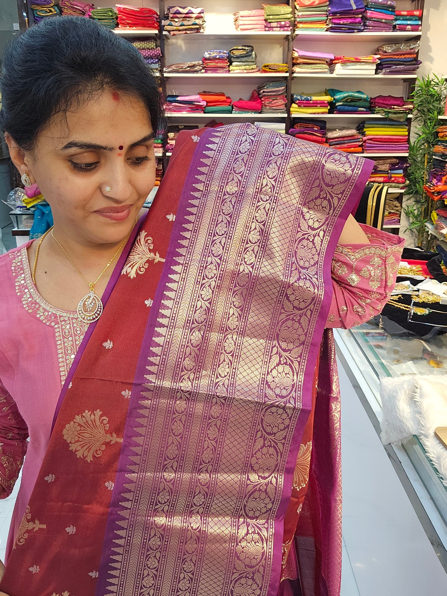 Saree un stiched blouse code SLS 16