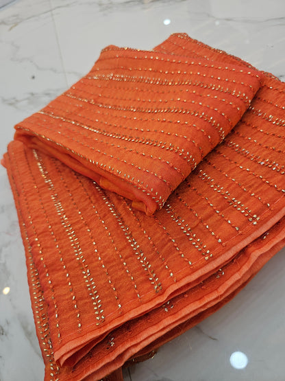 Saree un stiched blouse code SLS 681