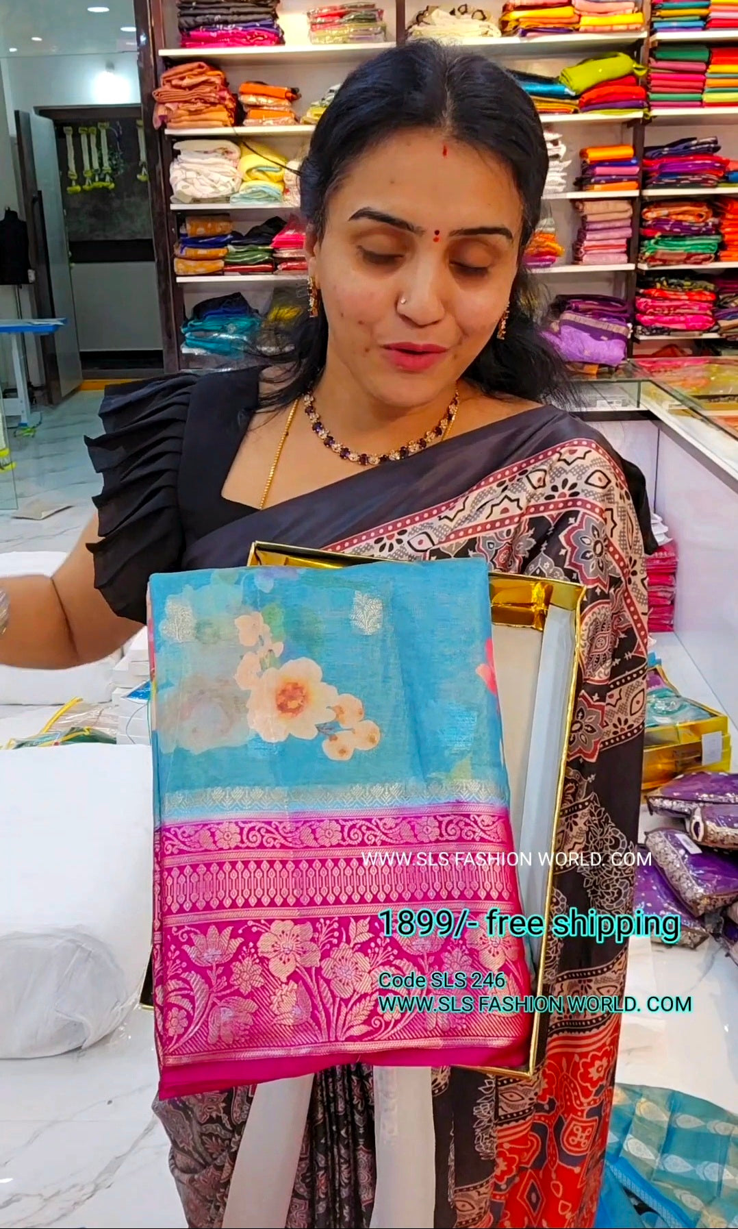 Saree un stiched blouse code sls 246
