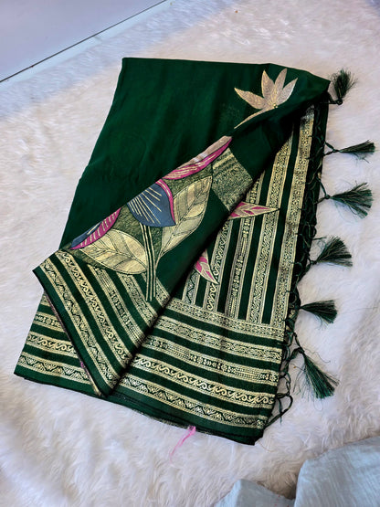 Saree un stiched blouse code SLS 614