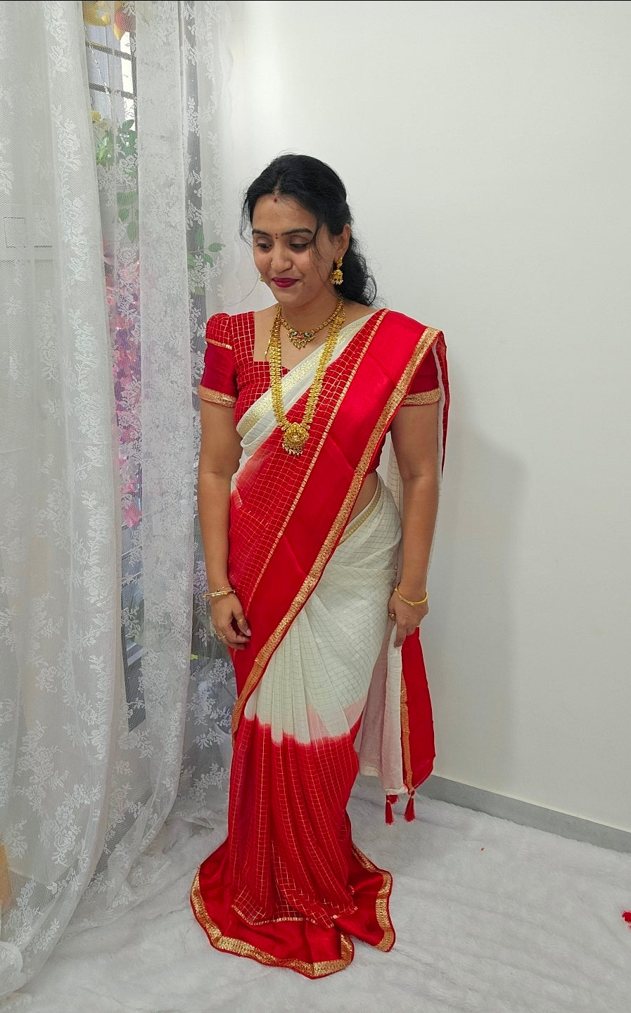 Saree un stiched blouse code SLS 467