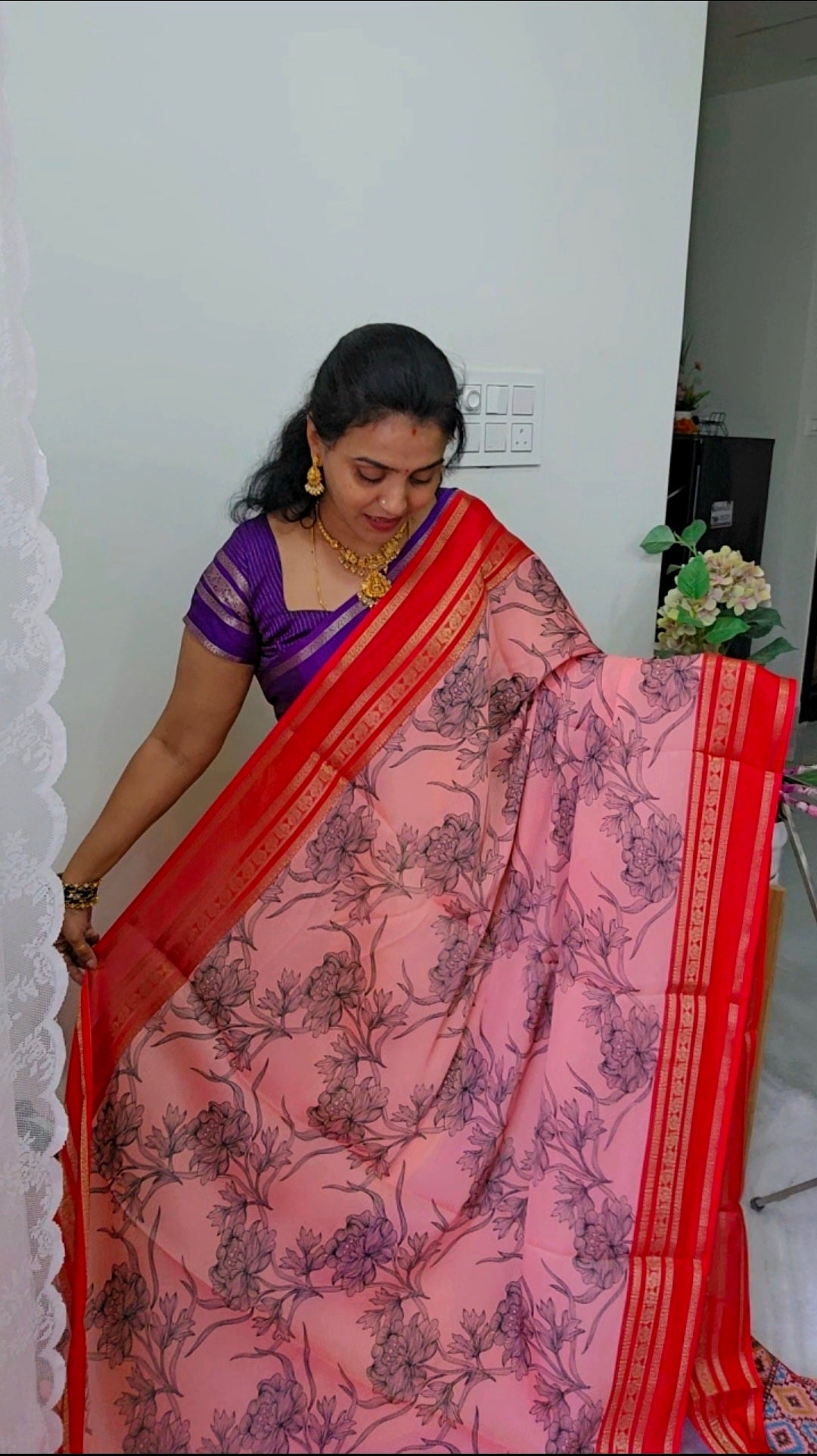 Saree un stiched blouse code SLS 423